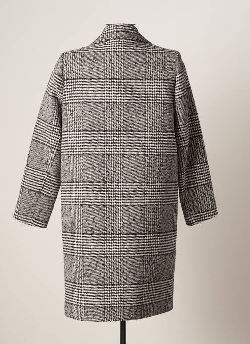 Manteau long sans capuche sans capuche gris QUEENIE femme