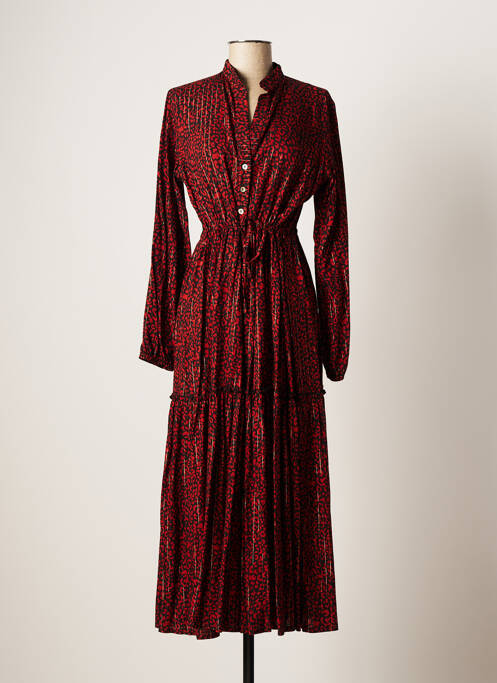 Robe longue rouge SASSIA pour femme