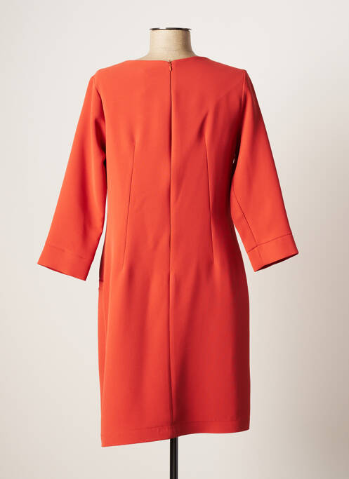 Robe mi-longue orange SASSIA pour femme