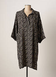 Robe mi-longue noir JANIS & JOHN femme