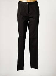 Pantalon chino tissage popeline taille normale noir KACY femme