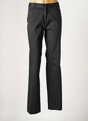 Pantalon chino tissage popeline taille normale noir KACY femme