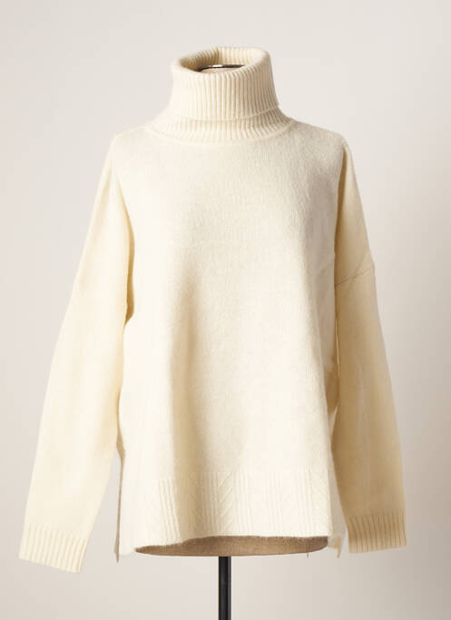 Pull col roulé beige BELLA JONES pour femme