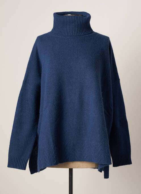 Pull col roulé bleu BELLA JONES pour femme