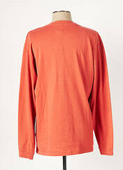 T-shirt orange EDWIN pour homme seconde vue