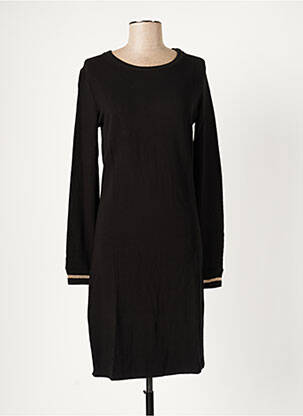 Robe pull noir MAJESTIC FILATURES pour femme