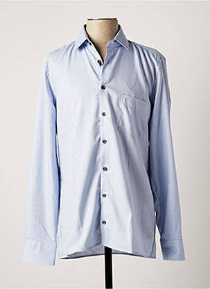 Chemise manches longues bleu JUPITER pour homme