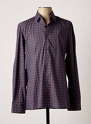 Chemise manches longues violet JUPITER pour homme
