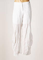 Pantalon large blanc MAIS IL EST OU LE SOLEIL pour femme seconde vue