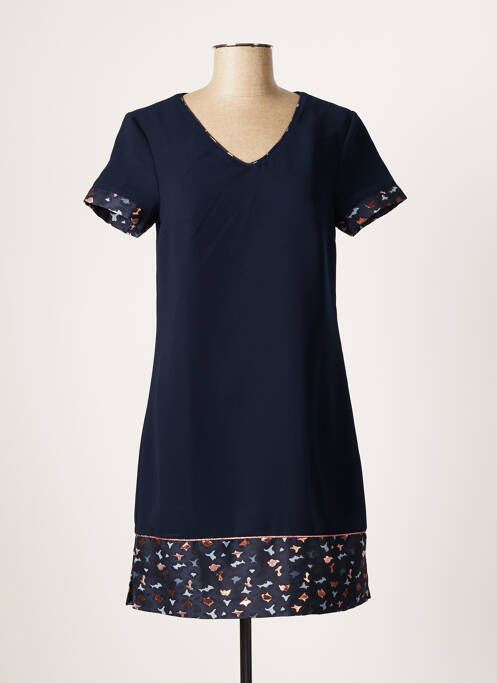 Robe courte bleu ET COMPAGNIE pour femme