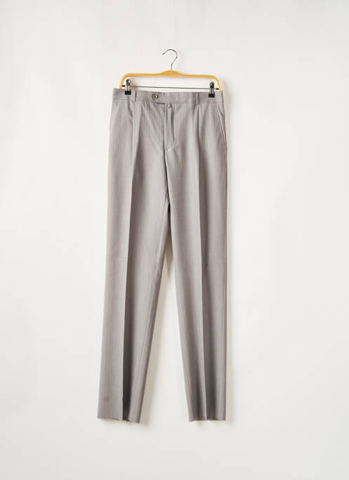 Pantalon droit gris JAN CARLUCCI pour homme