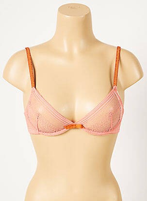 Soutien-gorge tissage dentelle rose PRINCESSE TAM-TAM femme