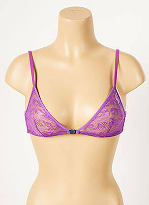 Soutien-gorge sans armature haut triangles violet PRINCESSE TAM-TAM femme