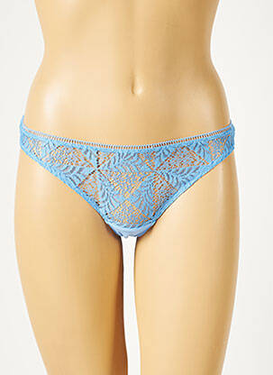 Tanga stretch bleu PRINCESSE TAM-TAM femme
