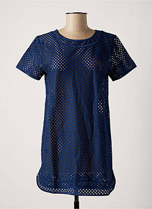 T-shirt coupe droite manches courtes bleu LA PERLA femme