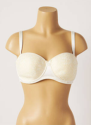 Soutien-gorge broderie haut soutien-gorge emboitant beige EMPREINTE femme