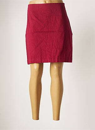 Jupe courte fermeture zip latéral rose LA FIANCEE DU MEKONG femme