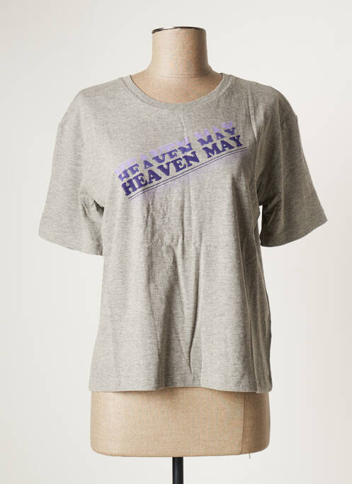 T-shirt gris HEAVEN MAY pour femme