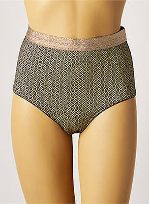 Bas de maillot de bain imprimé fantaisie culotte jaune VANITY FAIR femme