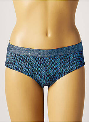 Bas de maillot de bain imprimé fantaisie culotte bleu VANITY FAIR femme