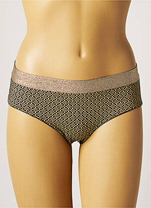 Bas de maillot de bain imprimé fantaisie culotte jaune VANITY FAIR femme