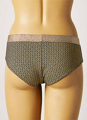 Bas de maillot de bain imprimé fantaisie culotte jaune VANITY FAIR femme