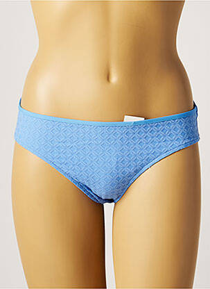 Bas de maillot de bain tissage texturé culotte bleu VANITY FAIR femme