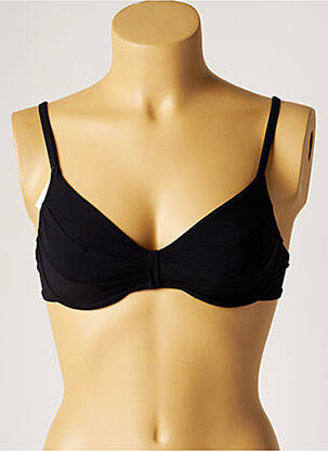 Haut de maillot de bain stretch haut soutien-gorge balconnet noir LOU femme