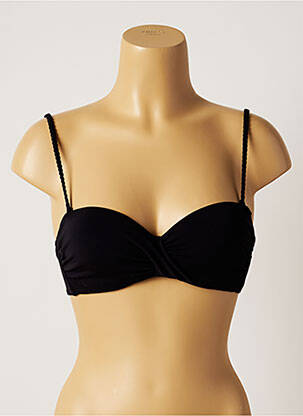 Haut de maillot de bain haut soutien-gorge moulé haut soutien-gorge moulé noir LOU femme