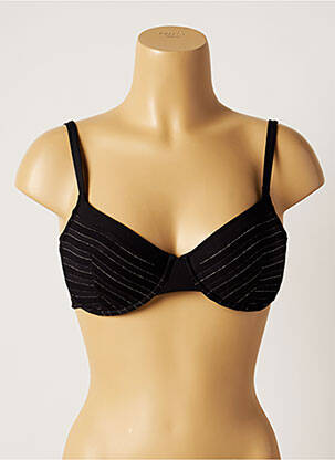 Haut de maillot de bain haut soutien-gorge moulé haut soutien-gorge moulé noir LOU femme