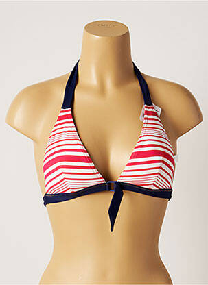 Haut de maillot de bain fermeture liens à nouer haut soutien-gorge avec mousse de rembourrage amovible rose VARIANCE femme