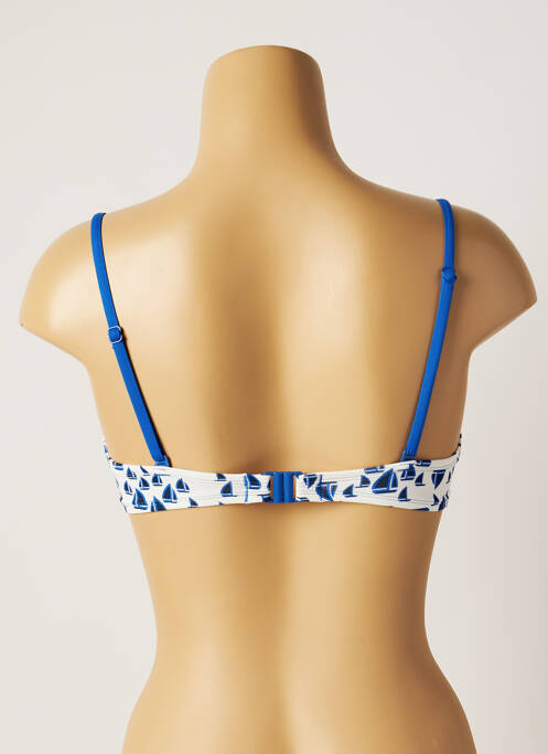 Haut de maillot de bain blanc VARIANCE femme