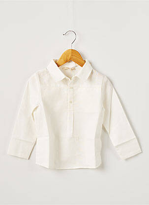 Chemise manches longues blanc OVALE enfant