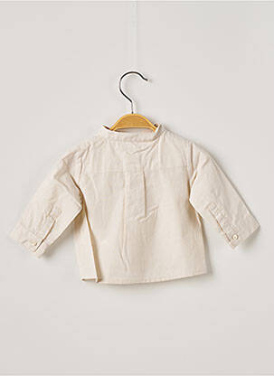 Chemisier manches longues manches longues beige OVALE fille
