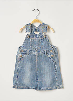 Robe courte sans manche sans manche bleu OVALE fille