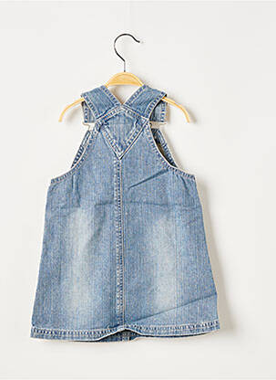 Robe courte sans manche sans manche bleu OVALE fille