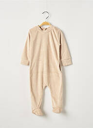 Pyjama col rond marron OVALE enfant