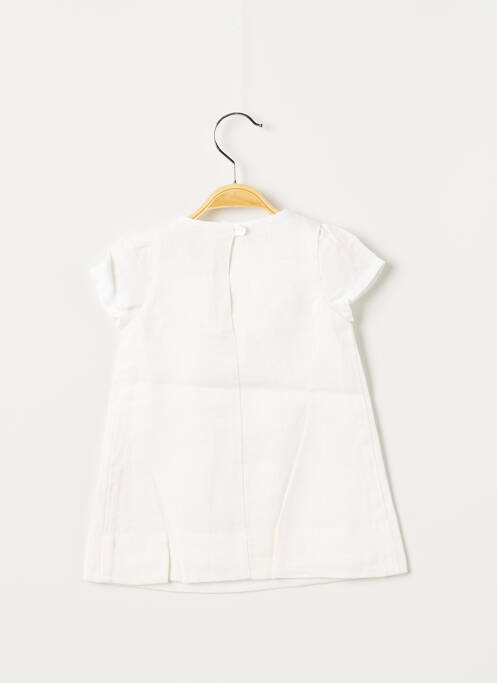 Robe courte blanc OVALE pour fille