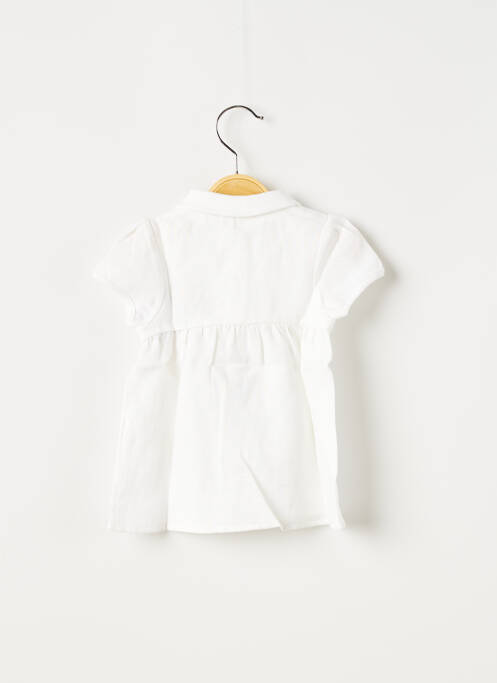 Robe courte blanc OVALE pour fille