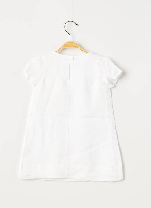 Robe courte blanc OVALE pour fille