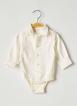 Body lingerie manches longues blanc OVALE garçon