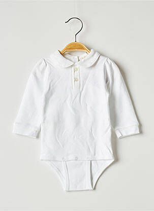 Body lingerie stretch blanc OVALE fille