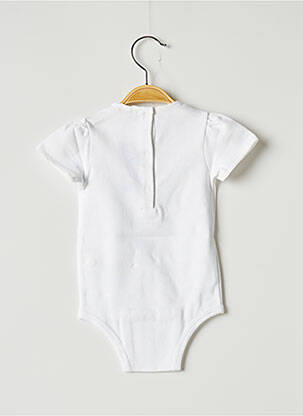 Body lingerie stretch blanc OVALE fille