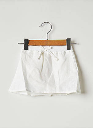 Jupe mi-longue broderie ruban blanc OVALE fille