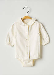 Body lingerie blanc OVALE pour fille seconde vue