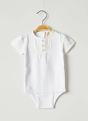 Body blanc OVALE pour fille