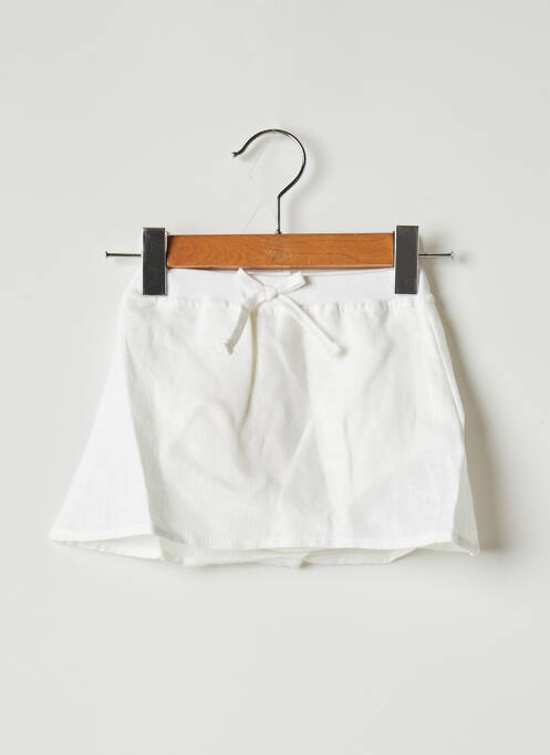 Jupe mi-longue broderie ruban blanc OVALE fille
