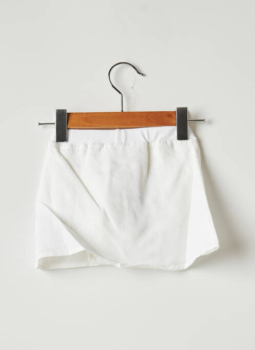 Jupe mi-longue broderie ruban blanc OVALE fille