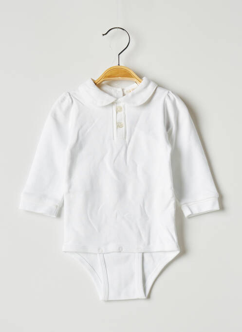 Body lingerie blanc OVALE pour fille