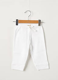 Pantalon droit fermeture liens à nouer blanc OVALE garcon